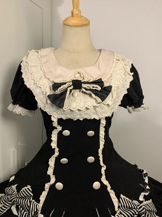 Vestito Sweet Lolita nero e bianco