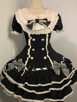 Vestito Sweet Lolita nero e bianco