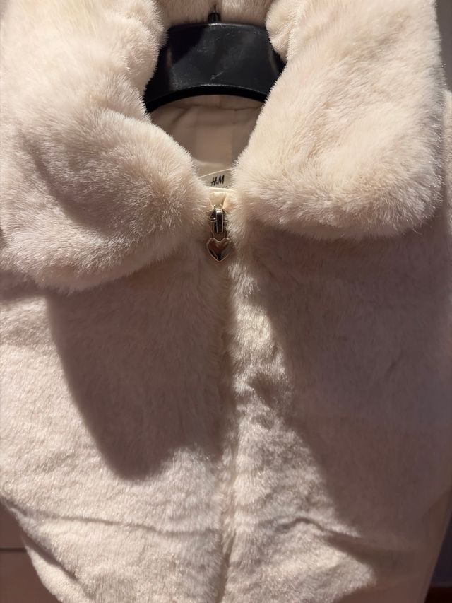Abrigo peluche bebé H&M 2 años