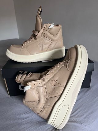 Zapatillas Converse Rick Owens Talla 44 Beige