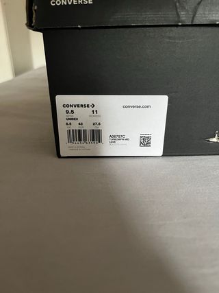 Zapatillas Converse Rick Owens Talla 44 Beige