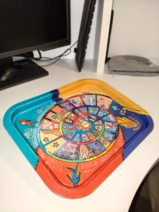 Vassoio metallo vintage Gioco dell'Oca