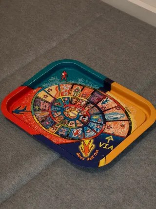 Vassoio metallo vintage Gioco dell'Oca