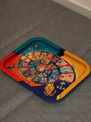 Vassoio metallo vintage Gioco dell'Oca