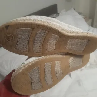 Zapatillas de esparto con flores