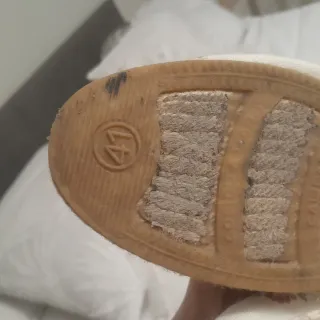 Zapatillas de esparto con flores