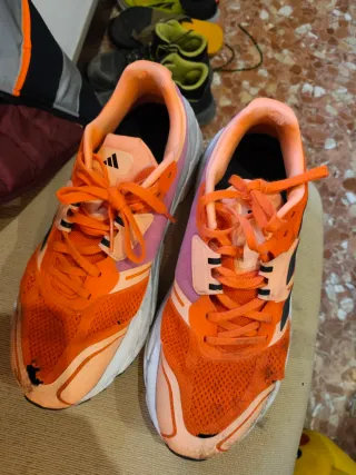 Zapatillas Adidas Naranja y Rosa