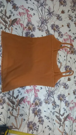 Camiseta tirantes color teja