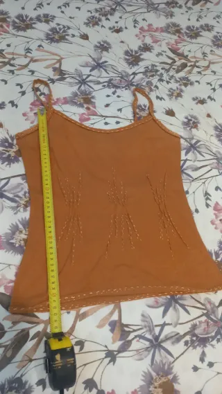 Camiseta tirantes color teja