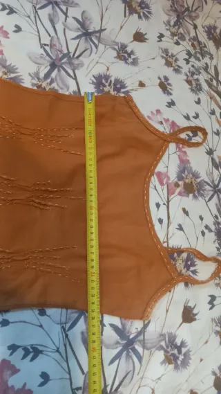 Camiseta tirantes color teja