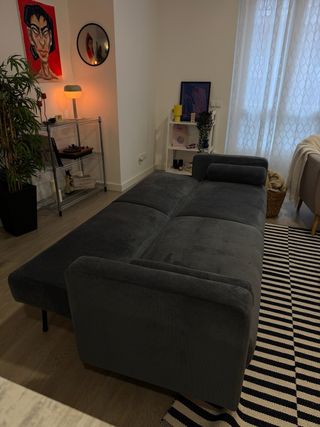 Sofá Cama Pana Gris