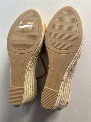 Zapatillas esparto cuña crochet