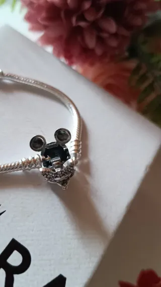 Pulsera Disney Plata con Colgantes talla 18 cm