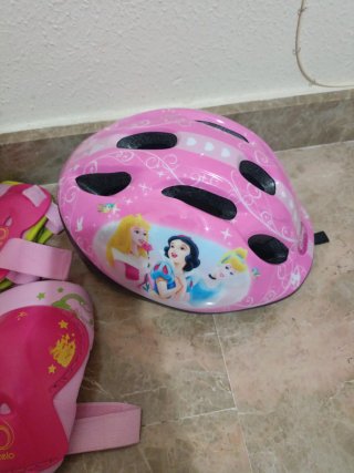 Protecciones patines Oxelo casco (rodilleras y cod