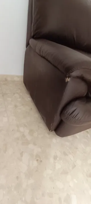 Sofá de 3 plazas piel sintética