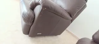 Sofá de 3 plazas piel sintética