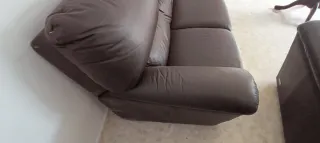 Sofá de 3 plazas piel sintética