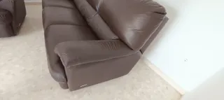 Sofá de 3 plazas piel sintética