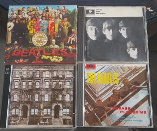 Lote 4 CDs Beatles y Led Zeppelin