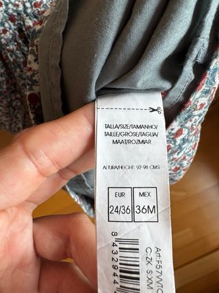 Vestido Gocco niña 24-36 meses estampado