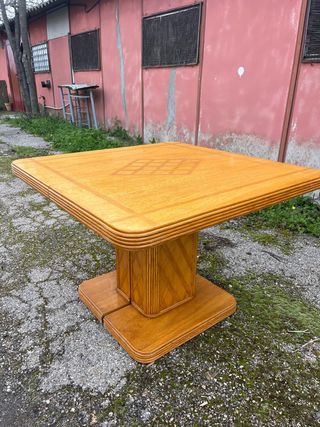 Mesa comedor vintage mimbre