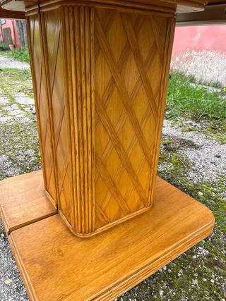 Mesa comedor vintage mimbre