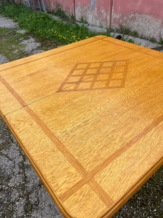 Mesa comedor vintage mimbre