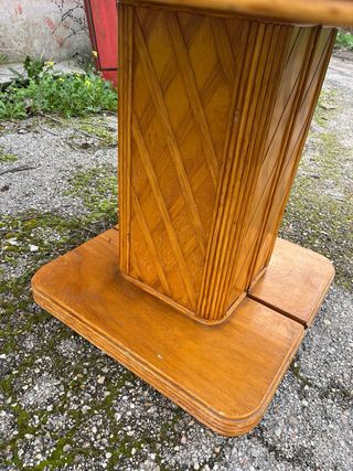 Mesa comedor vintage mimbre