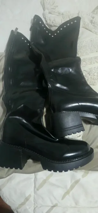 Botas altas negras talla 38