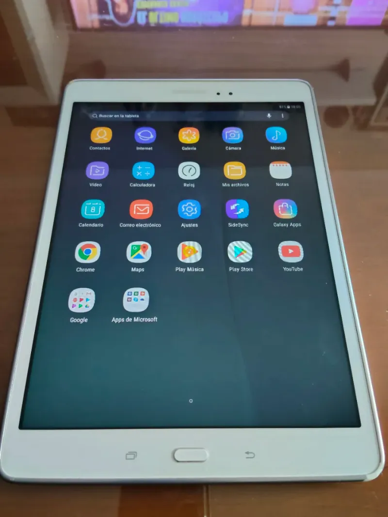 Tablet Samsung Tab A SM-T550 Blanca afbeelding 2
