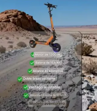 Patinete eléctrico TF3 Pro 1200W 50km/h OFERTA!!!