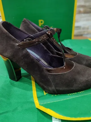 Zapatos Pitillos Marrones Sin Estrenar