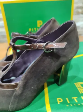 Zapatos Pitillos Marrones Sin Estrenar