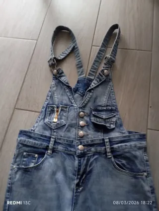 Peto vaquero azul talla 38 40