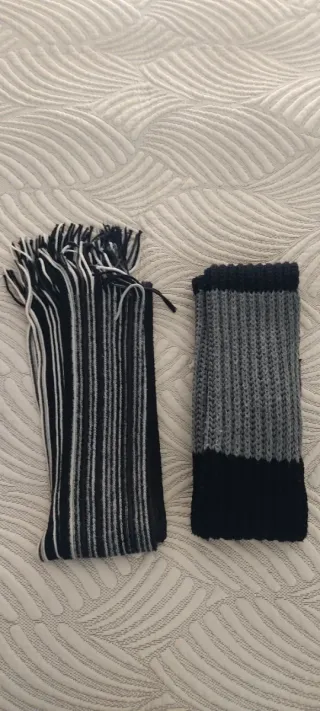 Bufandas hombre rayas y bloques