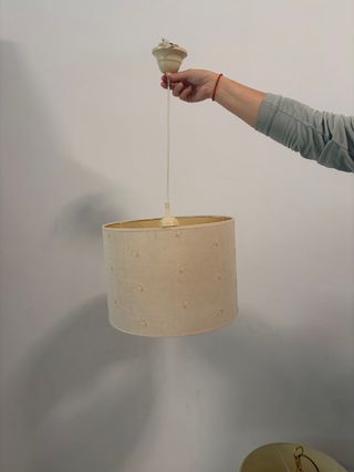 Cortinas infantiles a juego con lámpara