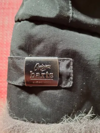 Gorro aviador negro y gris