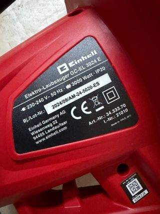 Soplador aspirador hojas Einhell