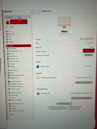 iMac 24” M3 Rosa + Magic Trackpad