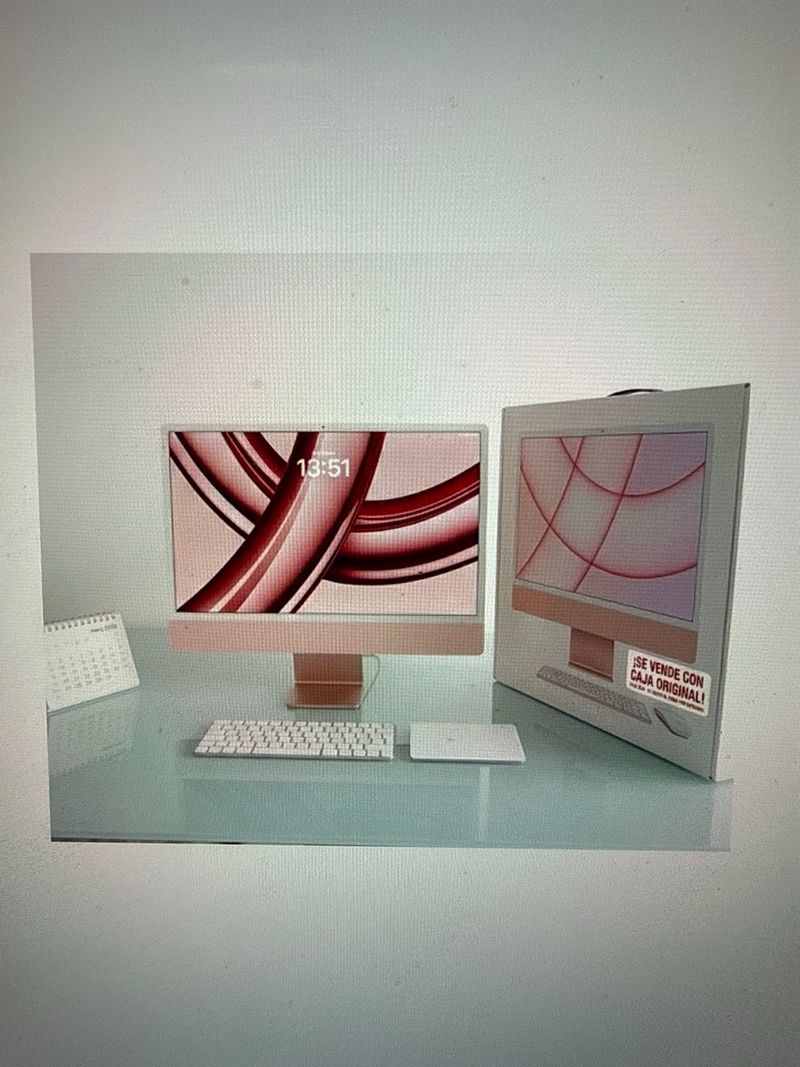 iMac 24” M3 Rosa + Magic Trackpad afbeelding 2