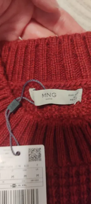 Jersey Mango Hombre Rojo Talla M