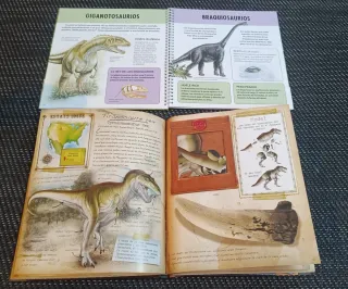 Lote 8 dinosaurios y 2 libros nuevos dinosaurios