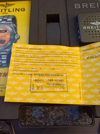 🇨🇭ESTUCHE RELOJ BREITLING 1884 EMERGENCY🇨🇭