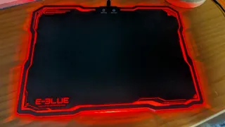 Alfombrilla Gaming E-BLUE RGB Negra Multicolor