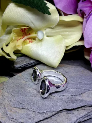 Anillo Gris Antracita Ajustable