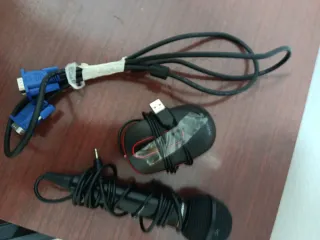 Ratón, Cable VGA y Micrófono