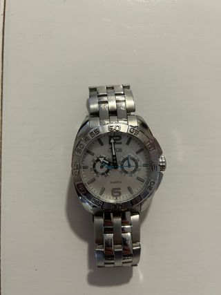 Reloj Lotus Hombre Plata y Blanco