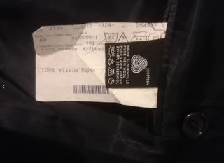 Giacca doppiopetto blu 60