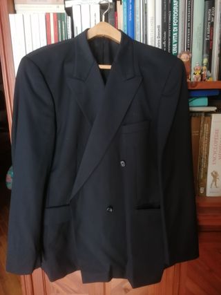 Giacca doppiopetto blu 60