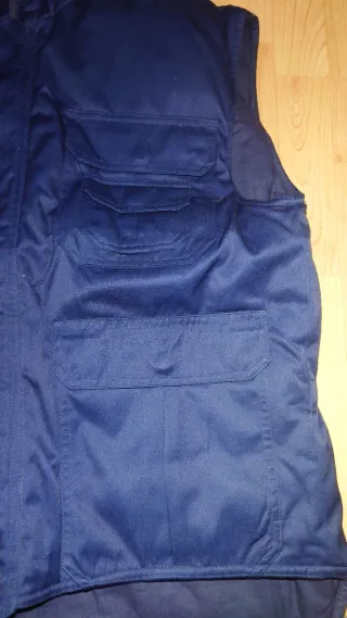 Chaleco de trabajo azul talla L